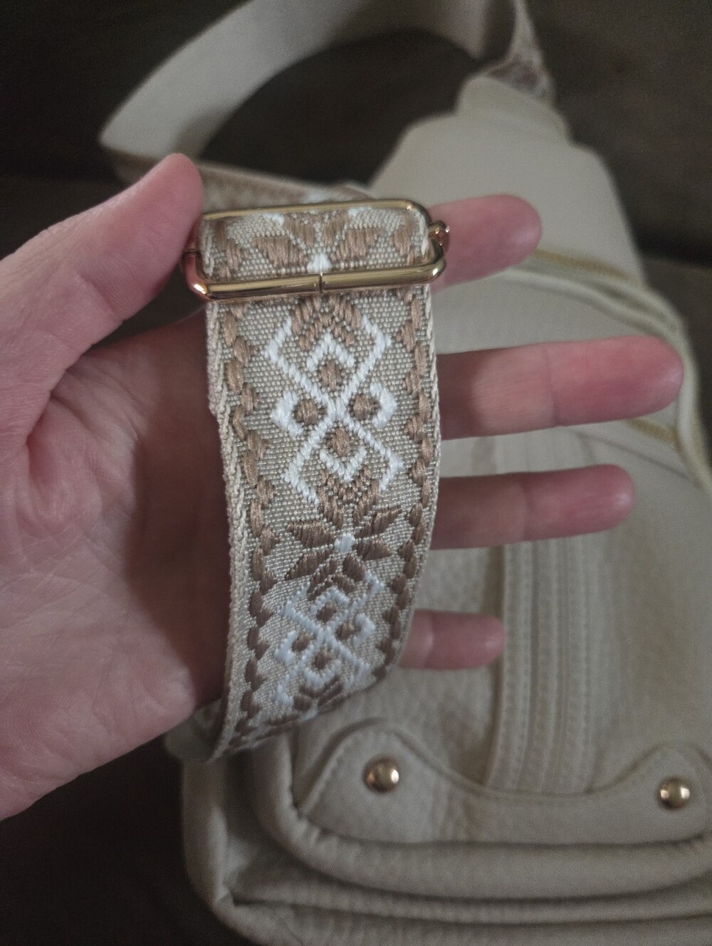 Crossbody Beige Bag - Brand New! - Picture 4 of 9